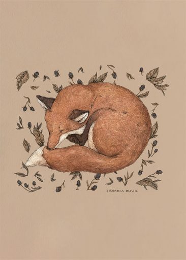 Sleeping Fox von Jessica Roux