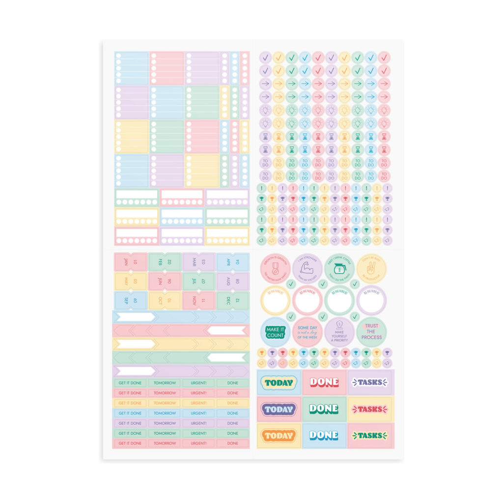 Be More Productive Pastel Sticker