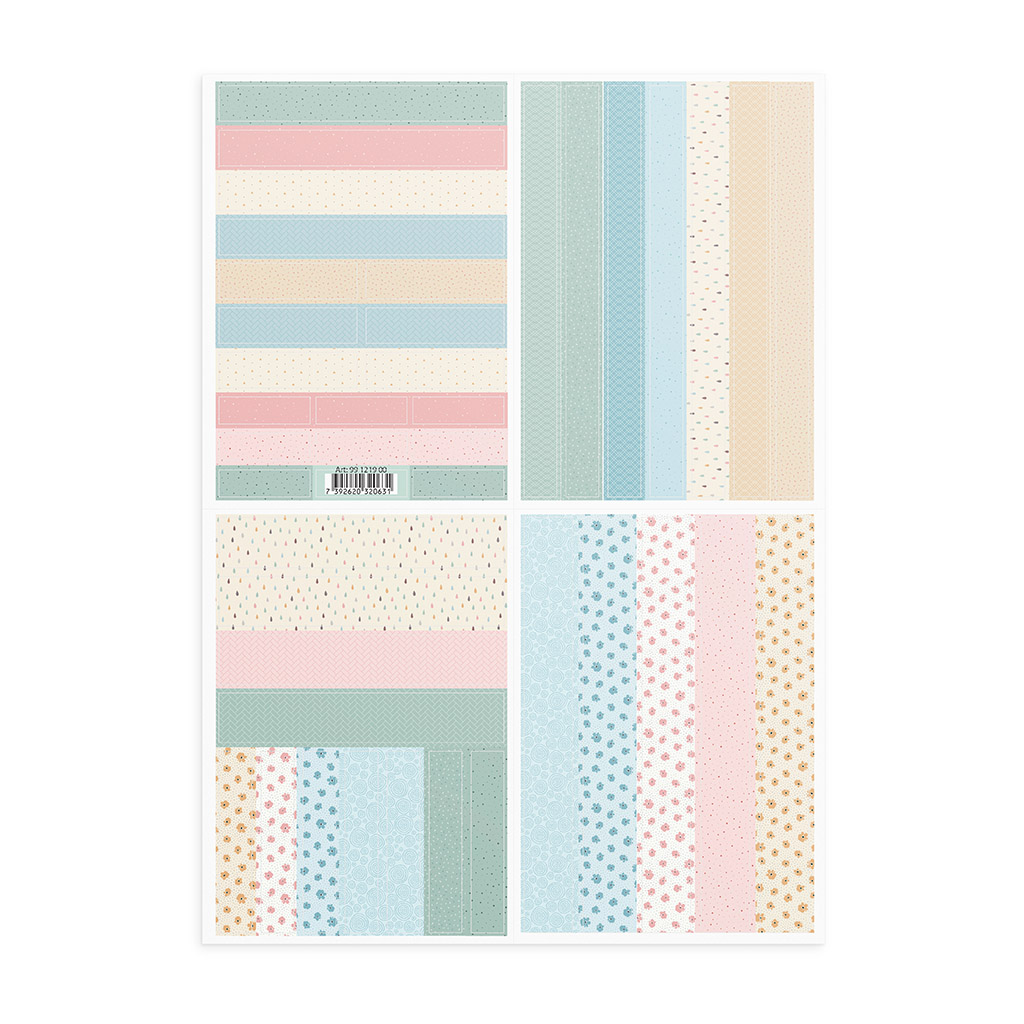 Washi Tape Sticker Pastel Patterns