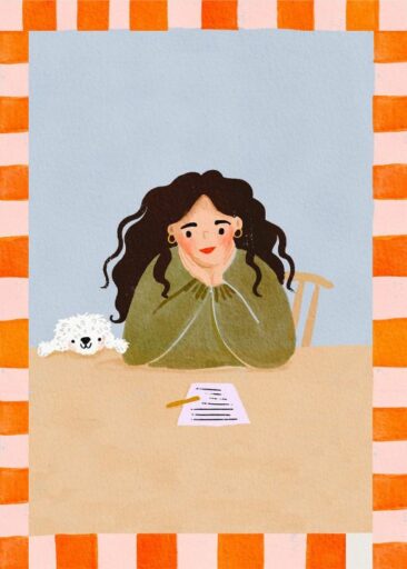 Girl at Desk von Martha Ratcliff